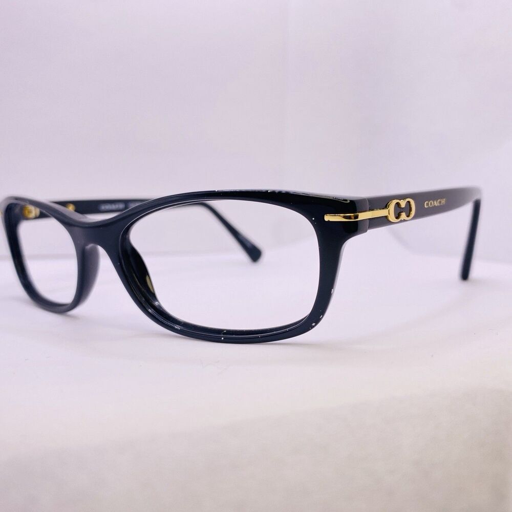 Coach Eyeglasses Frames Authentic HC 6054 Elise 5002 Black Gold 52 [] 16 135